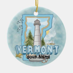 Ornement du phare du Vermont