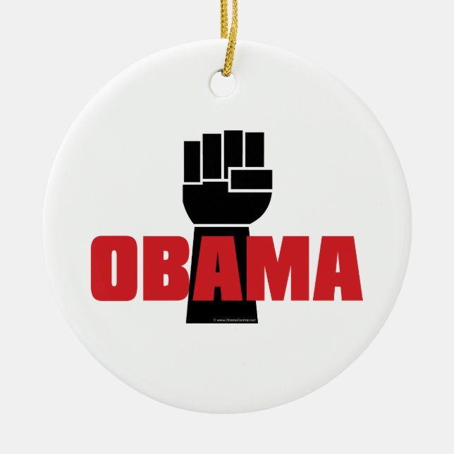 Ornement du poing levé d'Obama à droite (Devant)
