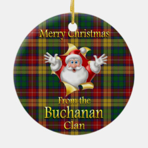 Ornement écossais de Noël de Buchanan de clan