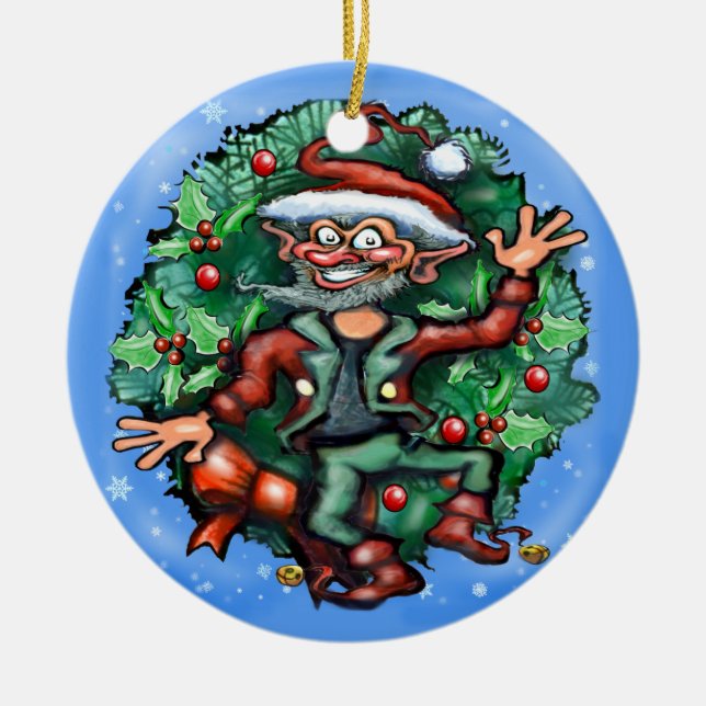 Ornement Elf Wreath (Devant)