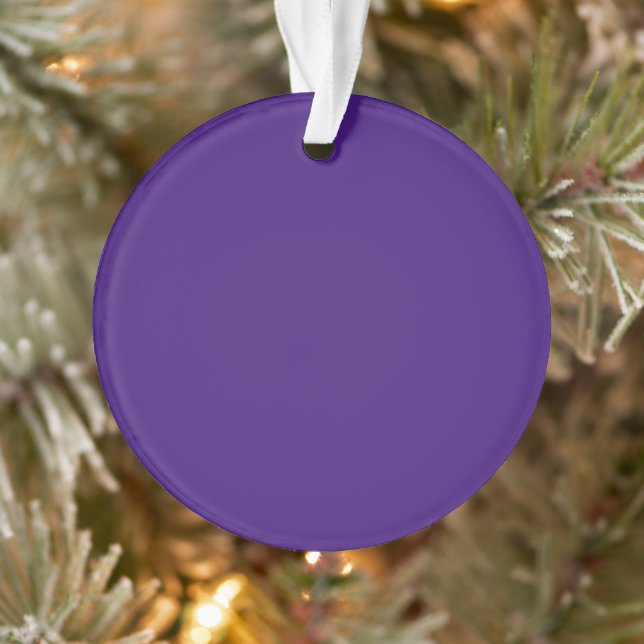 Ornement en acrylique cercle violet monstre (Arbre)