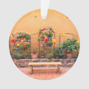 Ornement en acrylique de banc de jardin
