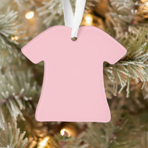 Ornement en acrylique de chemise rose