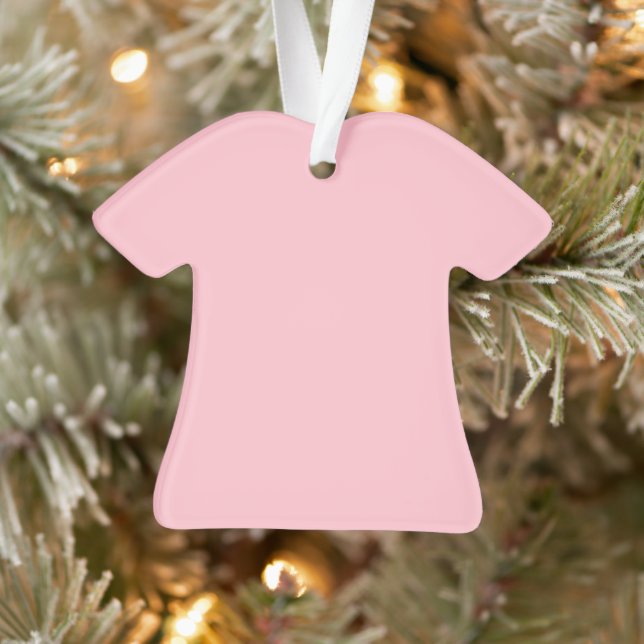 Ornement en acrylique de chemise rose (Arbre)