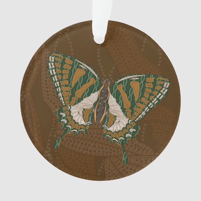 Ornement en acrylique Papillon swallowtail aborigè (devant)