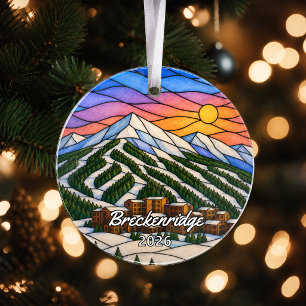 Ornement en acrylique personnalisé de Breckenridge
