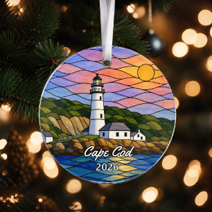 Ornement en acrylique personnalisé du Cape Cod Nat