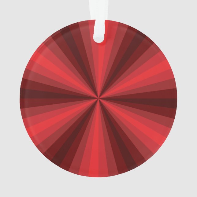 Ornement en acrylique rouge illusion d'optique (dos)