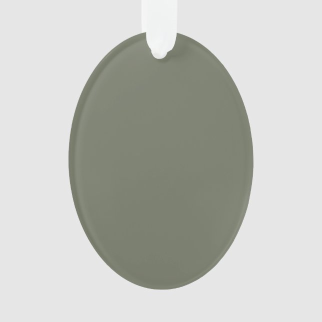 Ornement en acrylique vert mousse minimal – Person (devant)