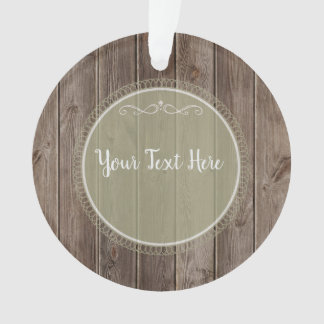 Ornement en bois rustique
