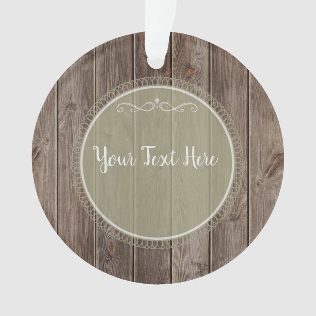 Ornement en bois rustique (devant)