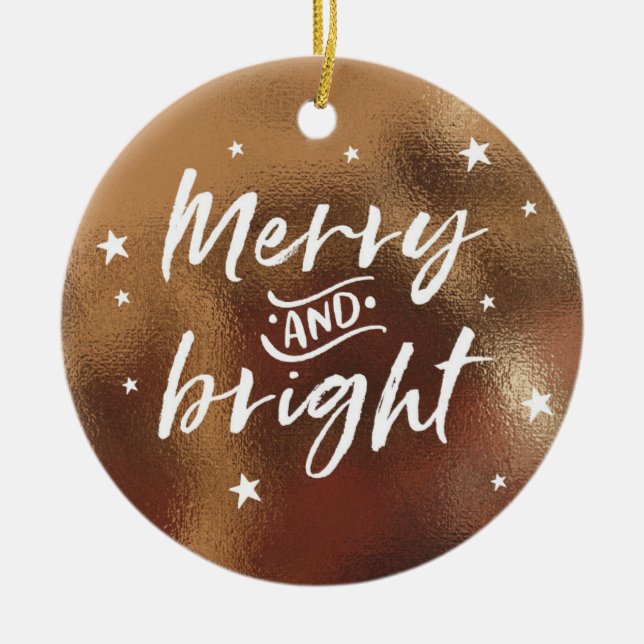 Ornement en bronze de Noël avec la photo (Devant)