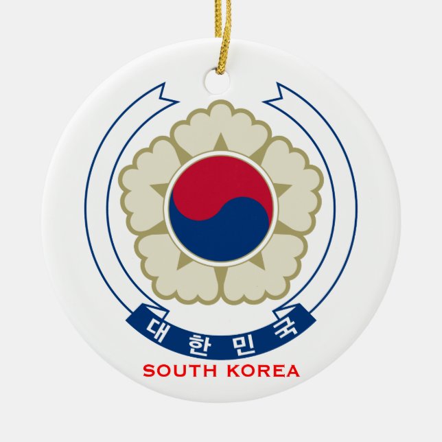 Ornement En Céramique 한국장식 DU SUD d'ornement de KOREA*- (Devant)