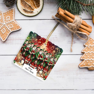 Ornement En Céramique 12 Jours de Noël Onze caniveaux