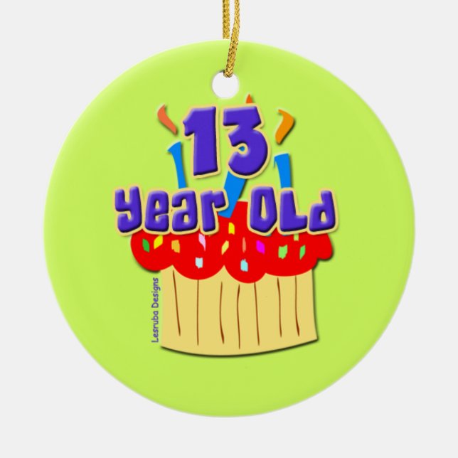 Ornement En Céramique 13 ans (Devant)