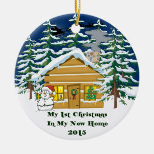 Ornement En Céramique 2015 mon nouveau Noël à la maison
