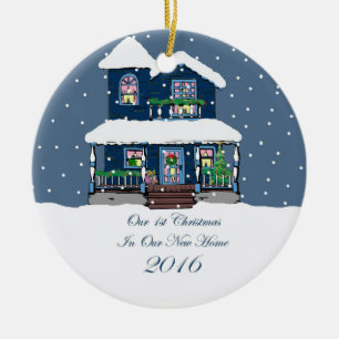 Ornement En Céramique 2016 nouveau Noël à la maison Milou victorien