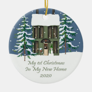 Ornement En Céramique 2020 mon nouveau Noël à la maison