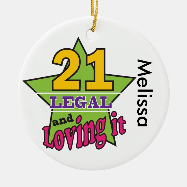 Ornement En Céramique 21 Légal et l'amour (Devant)