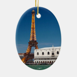 Ornement En Céramique 2 pour 1 Venise et Paris - Mixte up World