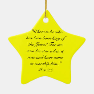 Ornement En Céramique 2h10 de tapis quand ils ont vu l'étoile, ils se