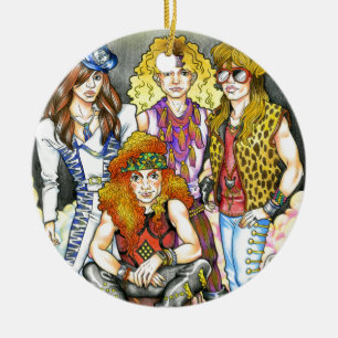 Ornement En Céramique 80s bandeau - 80s rétro