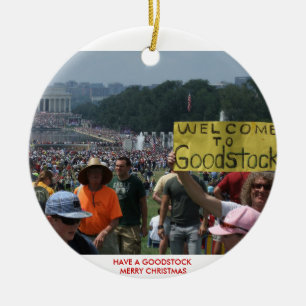 Ornement En Céramique 8-28-2010 accueil à Goodstock ! , AYEZ UN GOODSTO