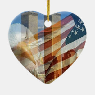 Ornement En Céramique 911 tours de drapeau d'aigle