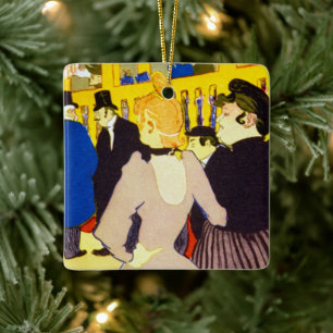 Ornement En Céramique A la discothèque de Toulouse Lautrec, Art Vintage