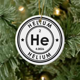 Ornement en céramique à l'élément hélium