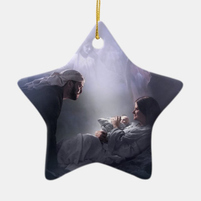 Ornement En Céramique À nous, la nativité (Devant)