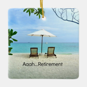 Ornement En Céramique Aaah...Retraite
