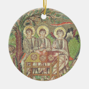 Ornement En Céramique Abraham avec les anges (mosaïque)