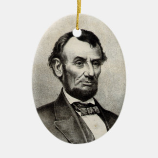 Ornement En Céramique Abraham Lincoln