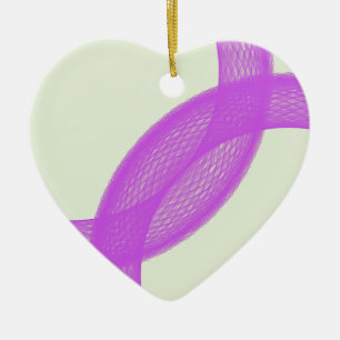 Ornement En Céramique accomplissement spirituel pourpre