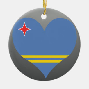 Ornement En Céramique Achetez le drapeau d'Aruba