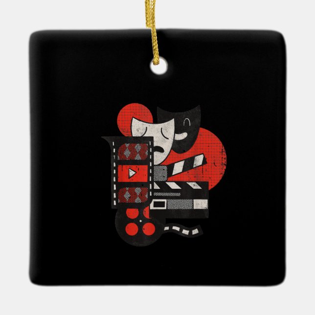 Ornement En Céramique Acteur De Cinéma Ou Don D'Amant (Devant)