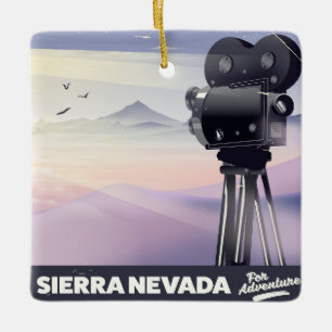 Ornement En Céramique Affiche de voyage Sierra Nevada