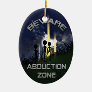 Ornement En Céramique Affichette de porte Alien d'enlèvement