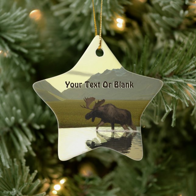 Ornement En Céramique Afternoon Moose (Arbre)