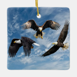 Ornement En Céramique Aigle à tête blanche