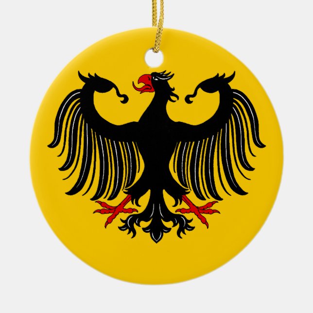 Ornement En Céramique Aigle allemand (Devant)