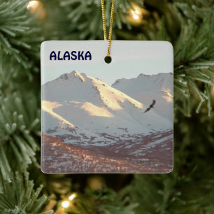 Ornement En Céramique Aigle d'hiver