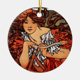 Ornement En Céramique Alfons Mucha Perfecta