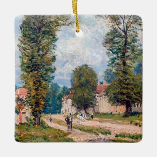 Ornement En Céramique Alfred Sisley - Le chemin Versailles (Devant)