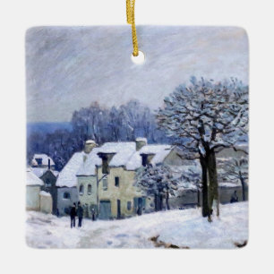 Ornement En Céramique Alfred Sisley - Place Chenil à Marly, Effet de nei