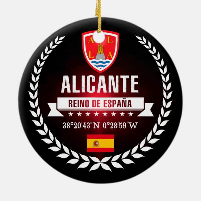 Ornement En Céramique Alicante (Dos)