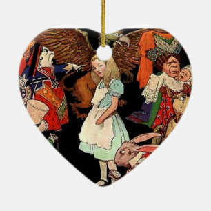 Ornement En Céramique Alice au pays des merveilles