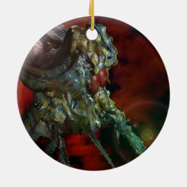 Ornement En Céramique aliens, ils sont ici (Dos)