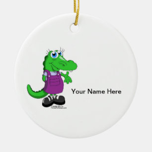 Ornement En Céramique Alligator - Femme